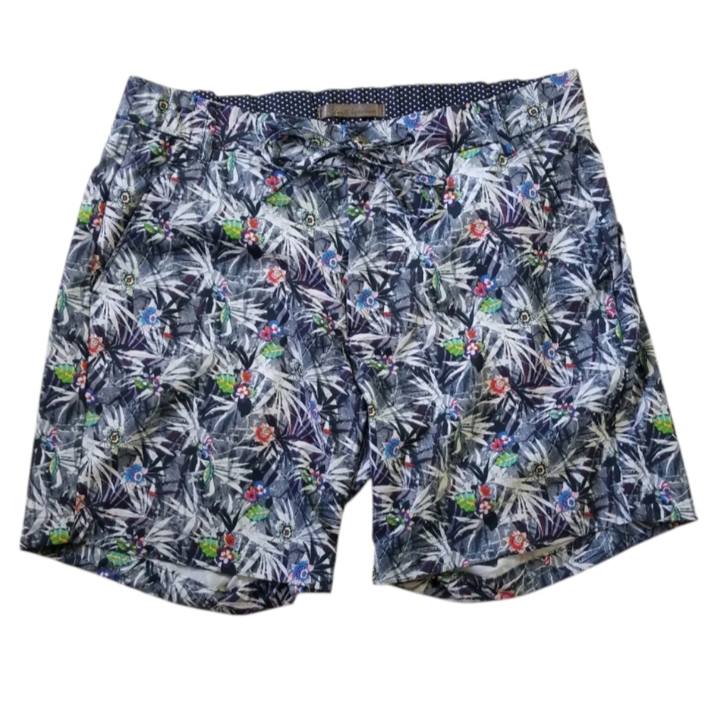 ROBERT GRAHAM Hybrid Shorts Size 34 Classic Fit Floral Casual Boardshorts